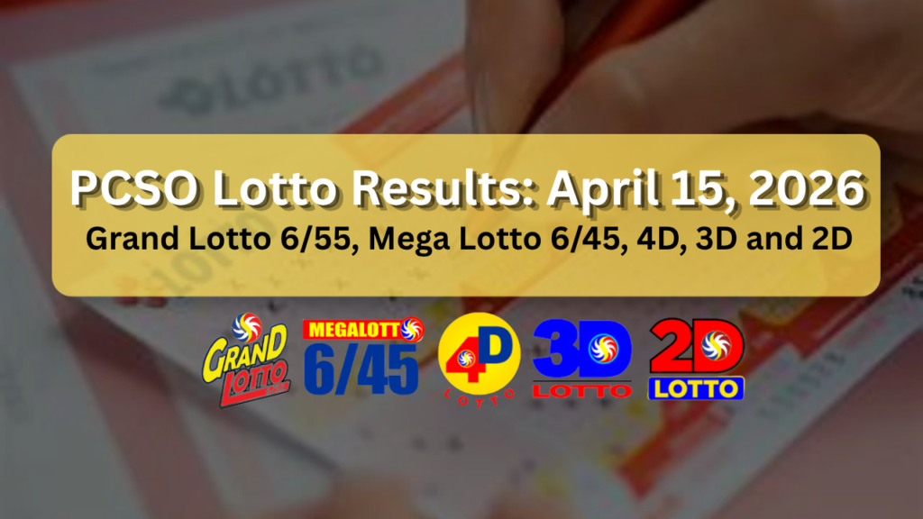 April 15 2026 lotto result