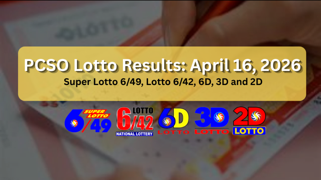 April 16 2026 lotto result