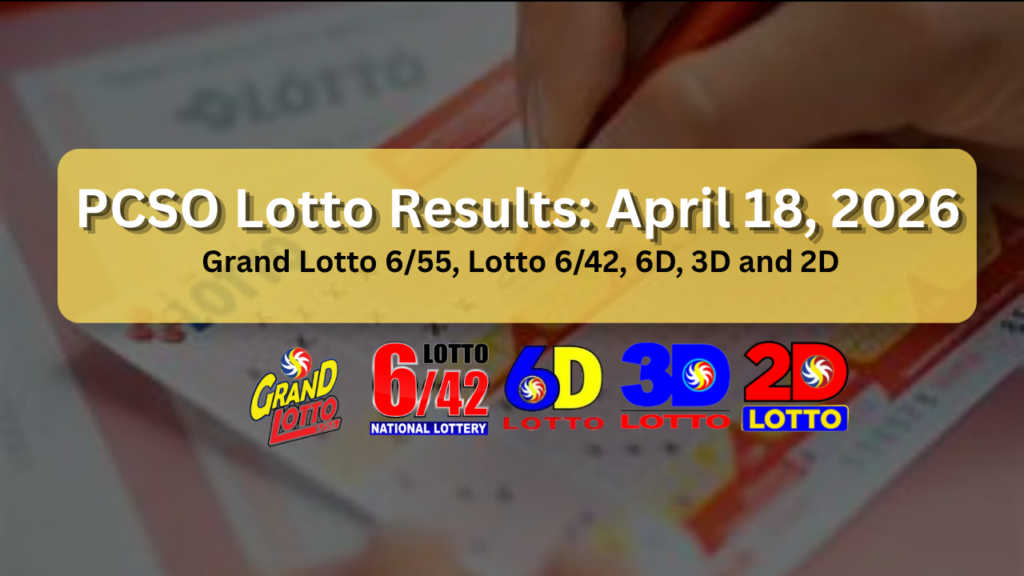 April 18 2026 lotto result