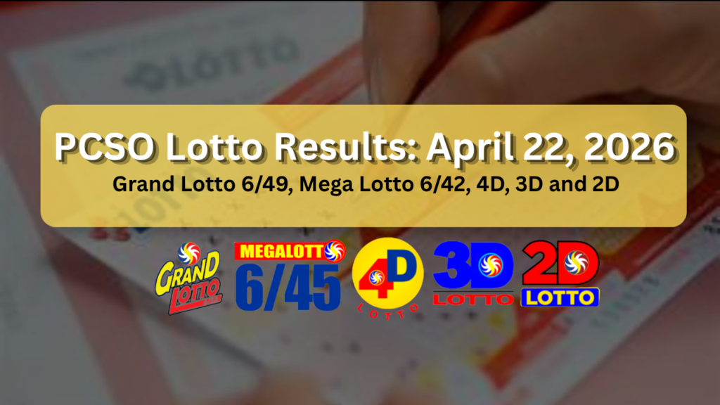 April 22 2026 lotto result