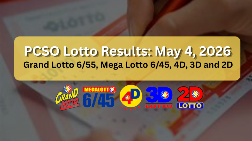 May 4 2026 lotto result